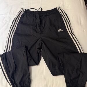 Adidas Track Pants with White Stripes Vintage Women’s Large